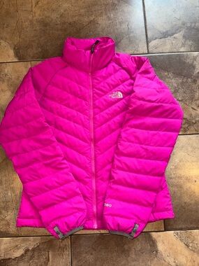 The North Face Hot Pink Quilted Down Jacket